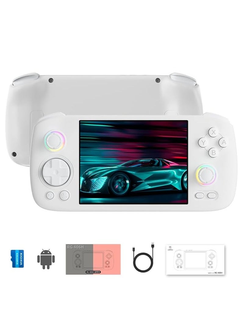 RG406H Handheld Game Console Unisoc T820 Android 13 5000 mAh 4-inch IPS screen Large-angle 3D Hall Joystick Hall Rigger 5G WIFI Bluetooth Retro Video Players