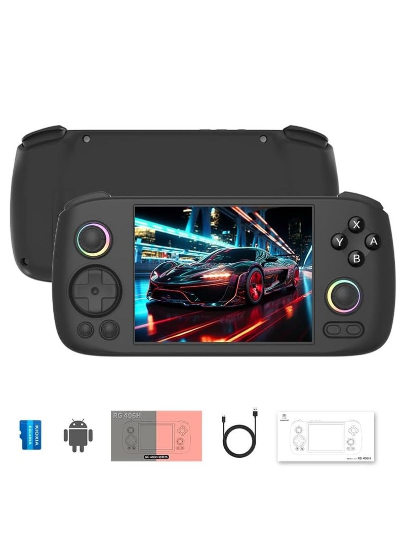 RG406H Handheld Game Console Unisoc T820 Android 13 5000 mAh 4-inch IPS screen Large-angle 3D Hall Joystick Hall Rigger 5G WIFI Bluetooth Retro Video Players