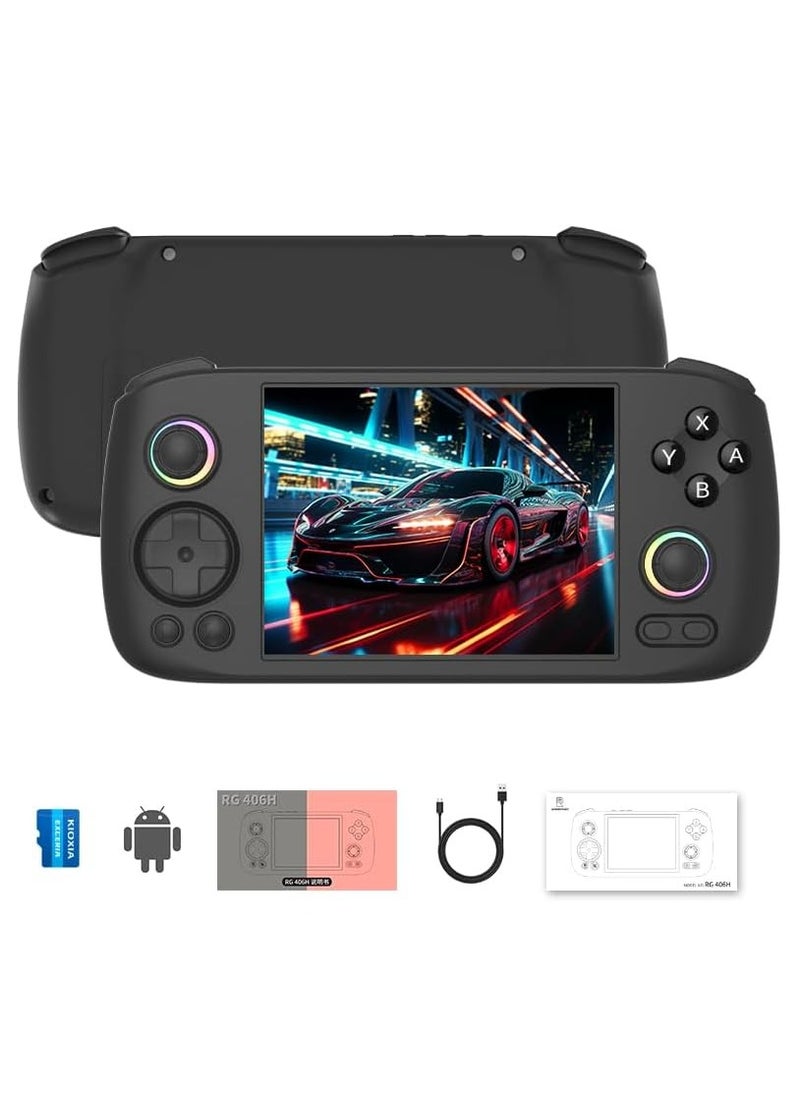 RG406H Handheld Game Console Unisoc T820 Android 13 5000 mAh 4-inch IPS screen Large-angle 3D Hall Joystick Hall Rigger 5G WIFI Bluetooth Retro Video Players