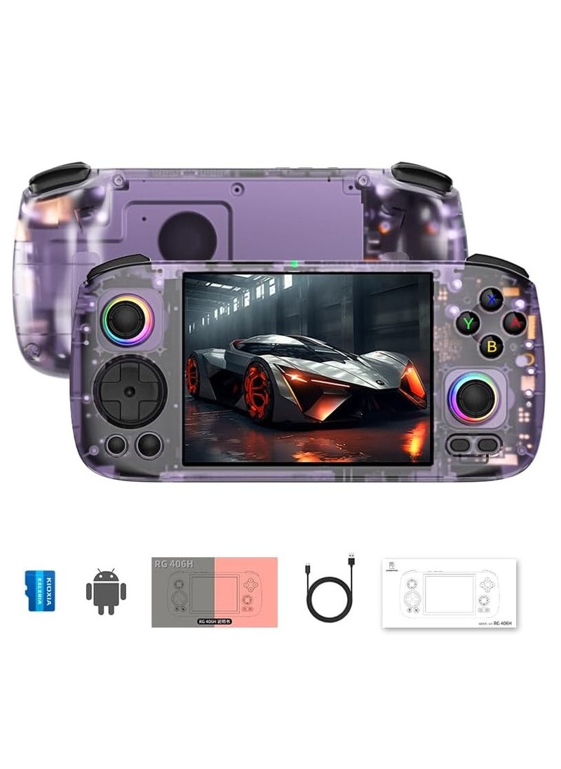 RG406H Handheld Game Console Unisoc T820 Android 13 5000 mAh 4-inch IPS screen Large-angle 3D Hall Joystick Hall Rigger 5G WIFI Bluetooth Retro Video Players