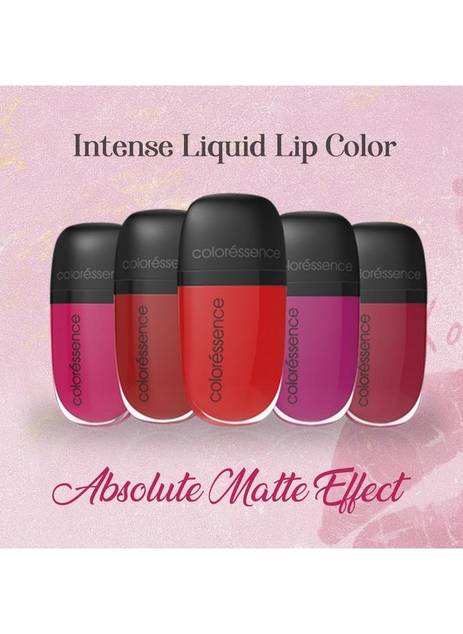 Intense Liquid Lip Color | Long Lasting, Smudgeproof, Waterproof And Intense Color Formula For Long Lasting Effect | 9+ Hours Intense Wear & Velvety Matte Finish | Sugar Plum | 8Ml