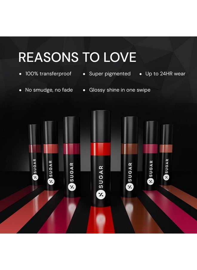 Partner In Shine Transferproof Glossy Lipstick | Lasts Upto 24Hrs | Transferproof & Smudgeproof - 3Ml - 11 Ruby Rioja