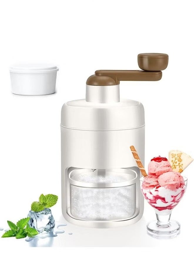 2PCS Ice Shaver and Snow Cone Machine Premium Portable Ice Crusher and Shaved Ice Machine with Free Ice Cube Trays BPA Free