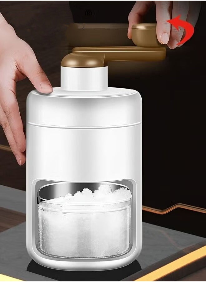 2PCS Ice Shaver and Snow Cone Machine Premium Portable Ice Crusher and Shaved Ice Machine with Free Ice Cube Trays BPA Free