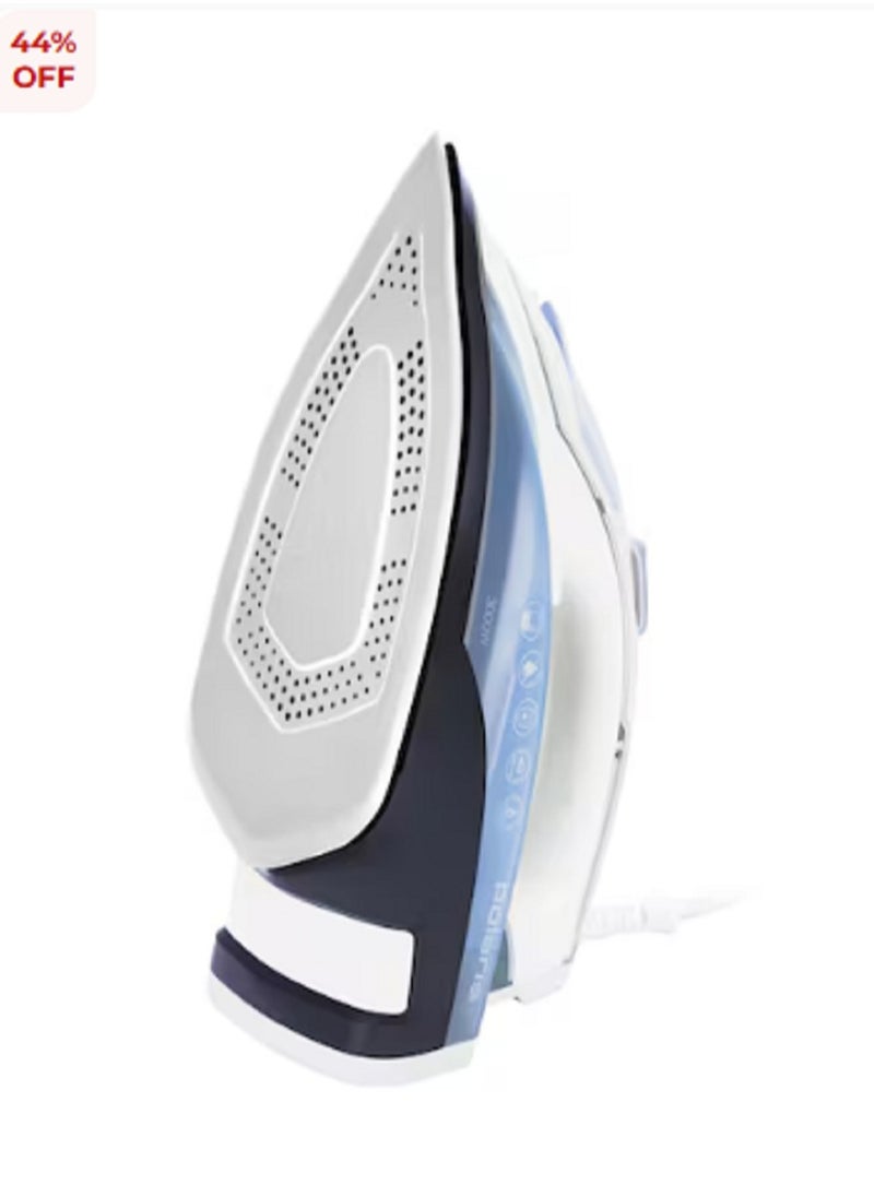 Steam Iron, Anodized Soleplate Coating, Steam Burst 260 G/Min, Built-In Steam Generator, Automatic Shutdown, Ergonomic Rubberized Handle , Anti-Drip System, Self-Clean Function