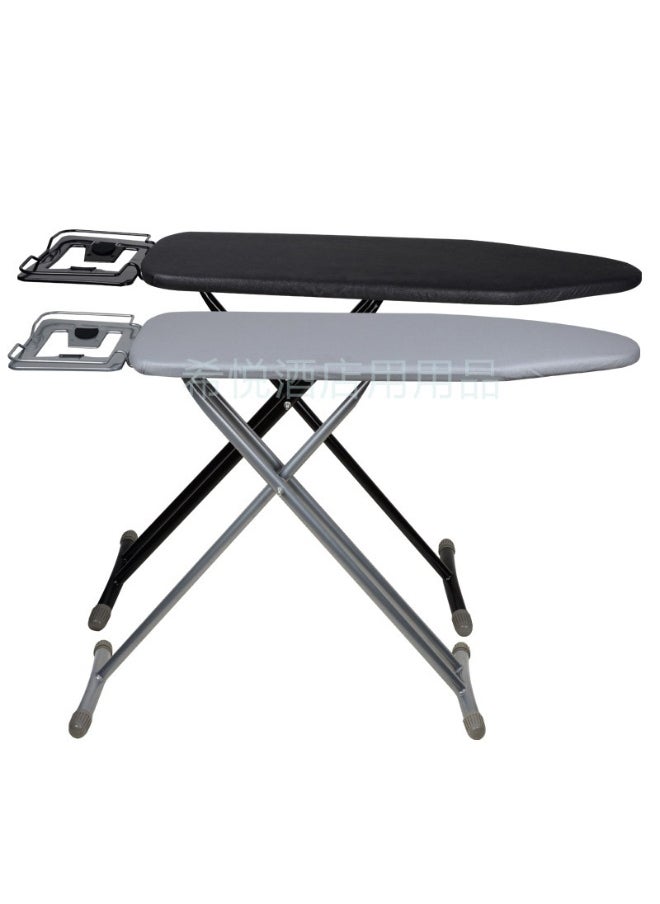 Ironing Board with a Black Heat-Resistant Cover. Fabric size 102 x 33 cm