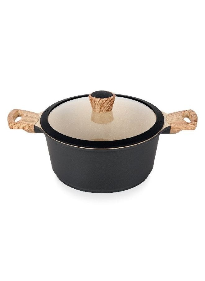 Pal Non-Stick Pot, Black Brown/Silver 24 cm