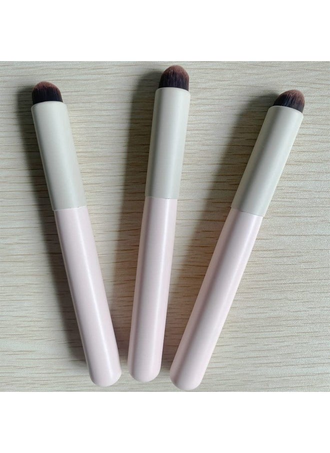 Lip Brush Concealer Brushes,3 Pieces Lipstick Eyeshadow Foundation Makeup Brush Tool Applicators Sets For Women Cosmetics,Pink…