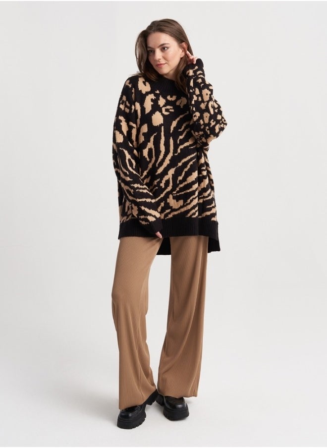 Animal Print Sweater