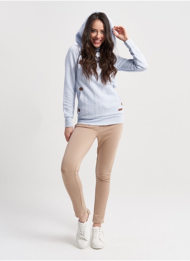 Light Blue High Neck Sweater