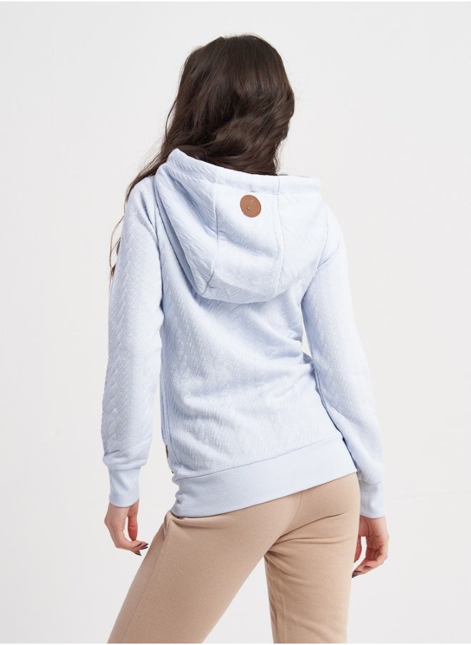 Light Blue High Neck Sweater