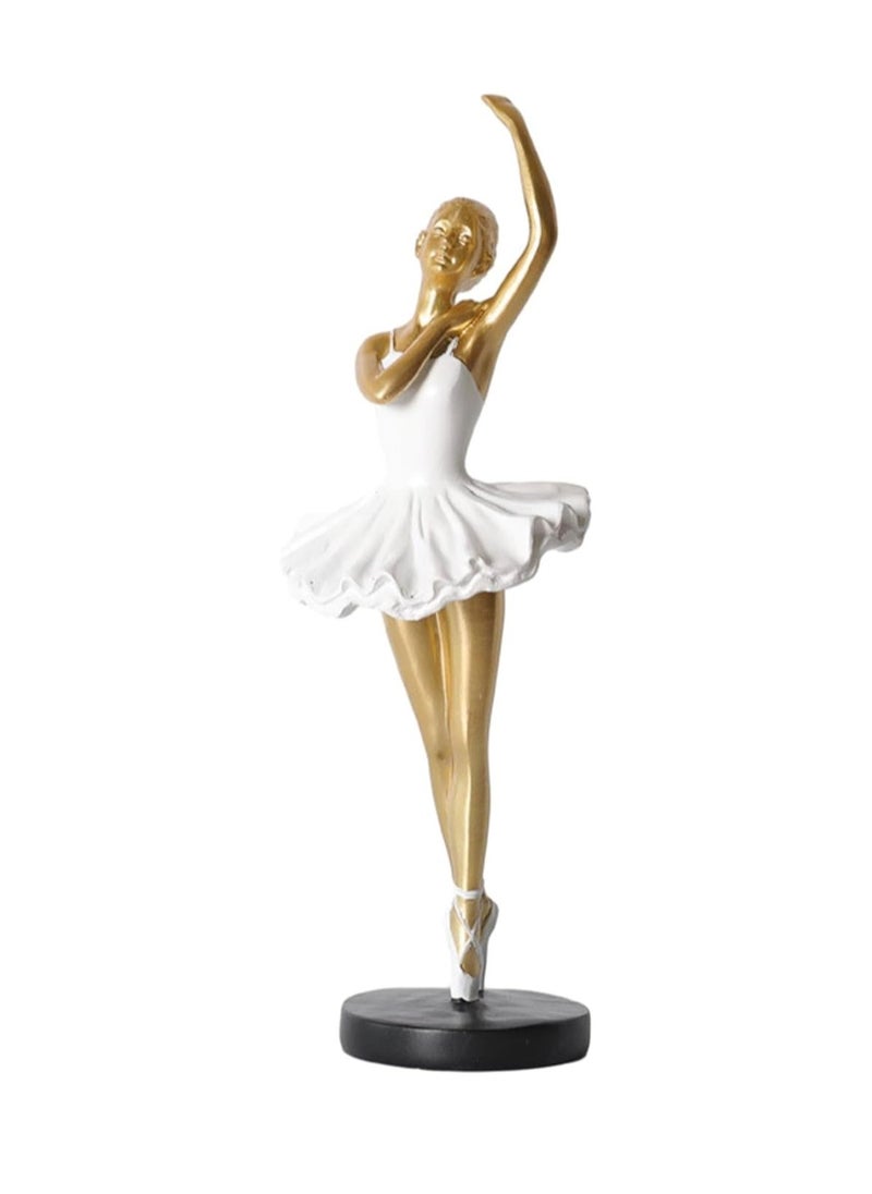 Modern Simple Resin Ornaments Dance Classroom Desktop Accessories Art Home Furnishings Personality Decoration Suitable For Dance Lovers (Gold A Type)