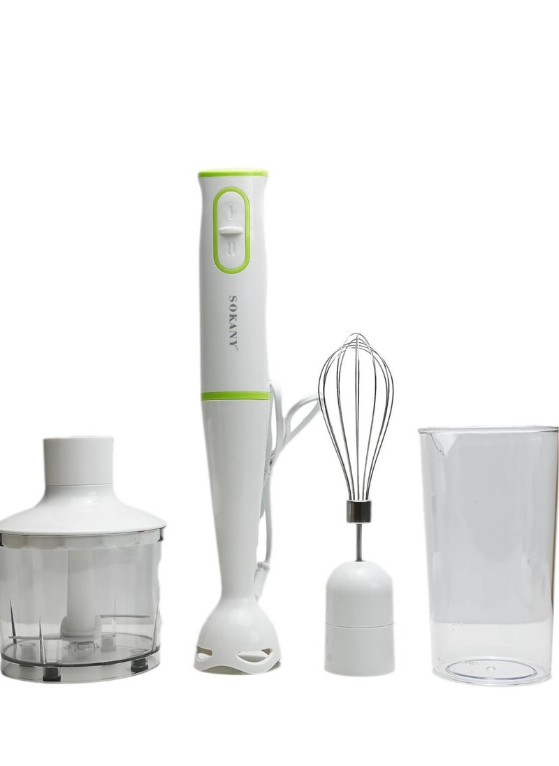 NEW 4-in-1 Hand Blender/Mixer Grinder – Versatile Juicer and Smoothie Blender for Home, Office, and Camping