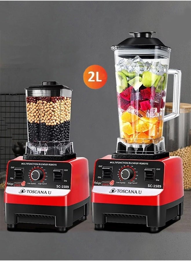 2L Adjustable Electric Blender with Grain Grinder Multifunctional Grain Grinder