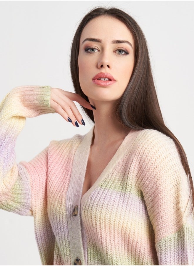 Pastel Rainbow Cardigan