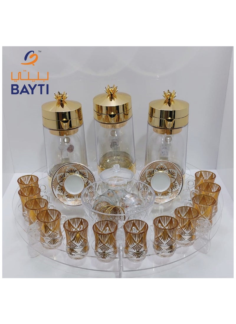 Bluebell Circle Tray Full Clear 12 x 12 cm