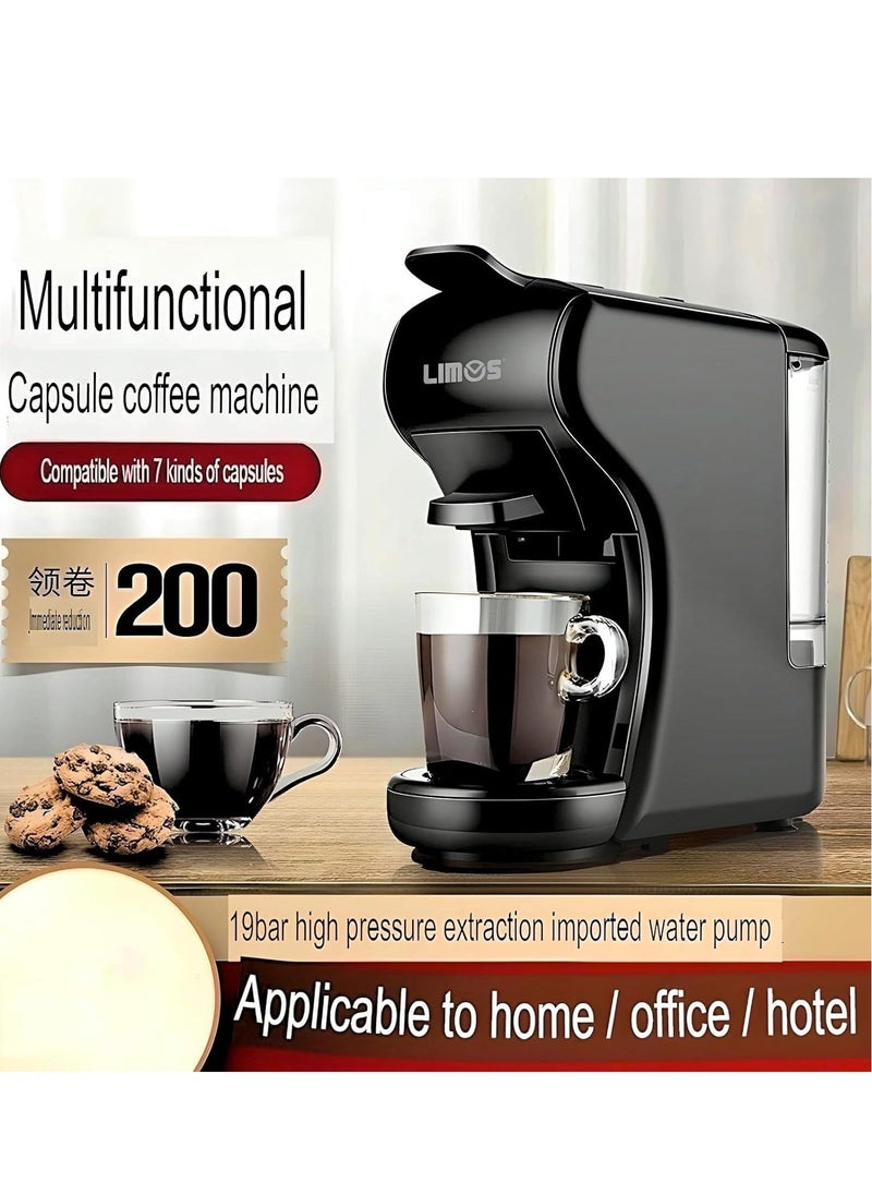 3 in 1 Multifunction Coffee Machine – 1450W Coffee Maker with 600ML Detachable Water Tank, Auto Shut Off