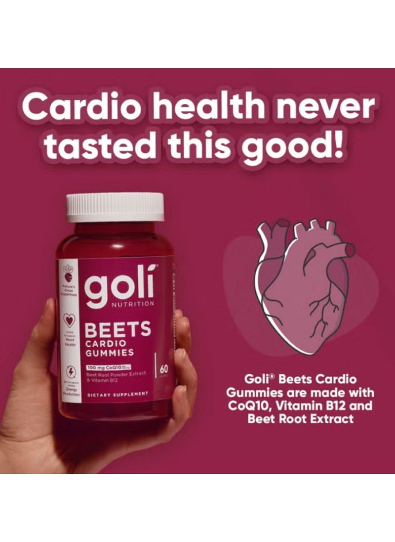 Beets Cardio Gummies 60 Gummies with 100mg