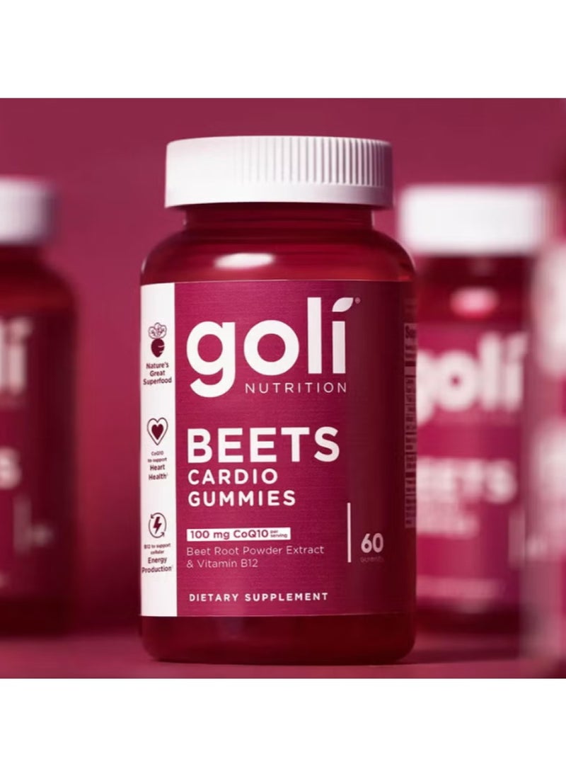 Beets Cardio Gummies 60 Gummies with 100mg