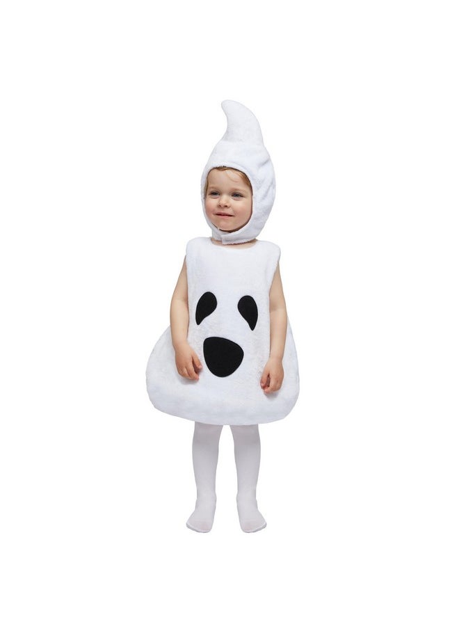 Halloween Baby Unisex Boo Ghost Costume, Baby Ghost Costume With Hood For Toddlers, Infant Halloween Dress Up Party