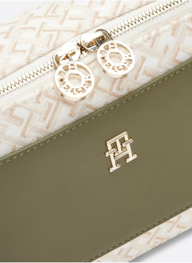 Tommy Hilfiger monogram-print crossbody bag
