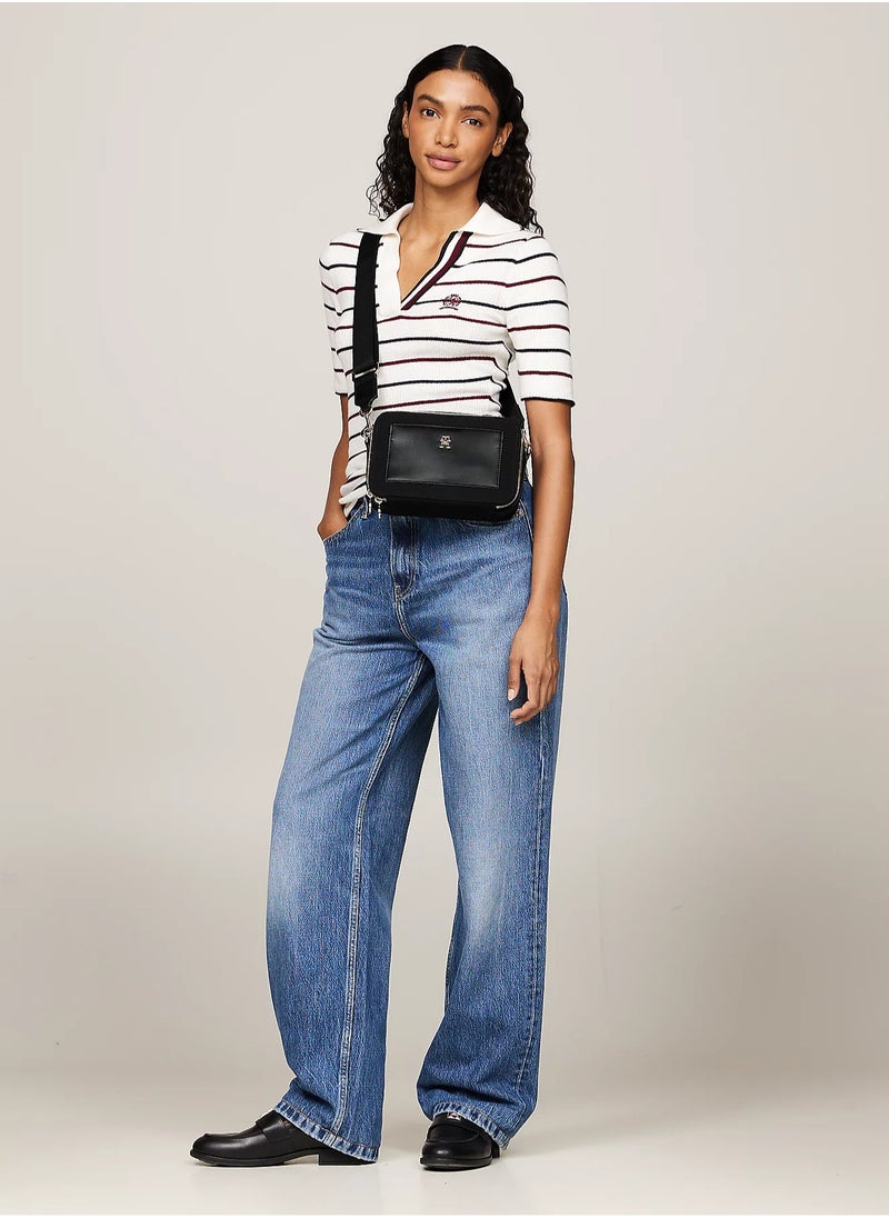 Tommy Hilfiger monogram-print crossbody bag