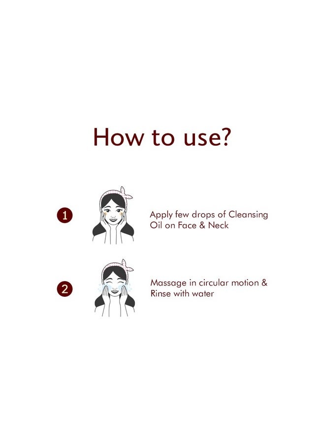 Stubborn Makeup Cleansing Oil, Helps To Reduces Acne Breakouts, Improves Skin Tone With Rosehip Oil, Jojoba Oil And Sesame Seed Oil For Radiant & Natural Glow, 100Ml