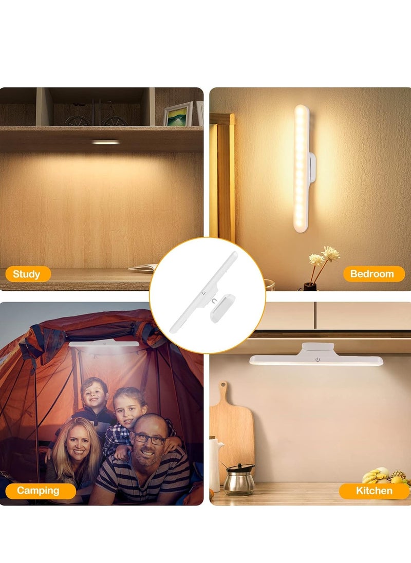 Under Cabinet Lights，Rechargeable Battery Led Lights Ba，Dimmable Led Light Bar With 3 Color Modes， USb Rechargeable，Wall Shelf, Closet, Mirror, Bedside, Kitchen Lighting