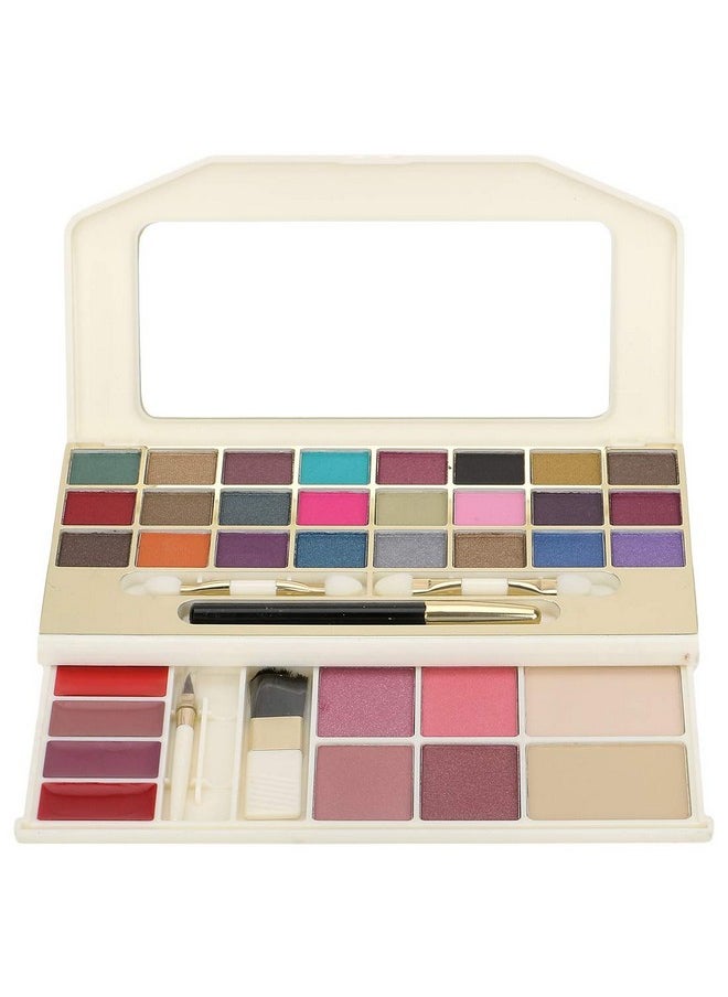 Makeup Kit Gold (2X Powder 24X Eyeshadows 4X Blusher 1X Eye Pencil 4X Lip Gloss 5X Applicators)