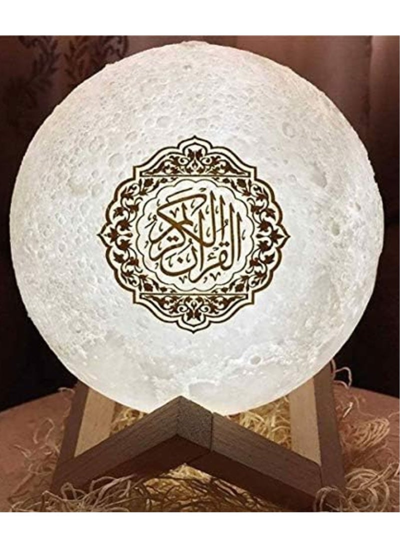 NEW 3D Quran Moon Speaker with Bluetooth u0026 Remote Control – Portable Night Light