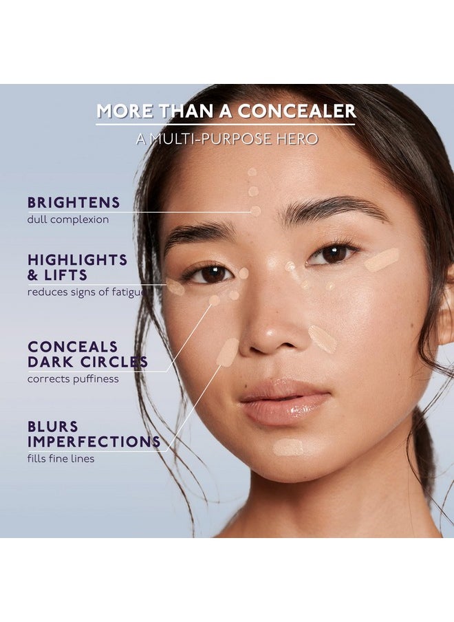 Hyaluronic Serum Concealer, Radiant & Hydrating Skincare-Infused Concealer, Buildable Coverage, Vegan, Rosy Nude