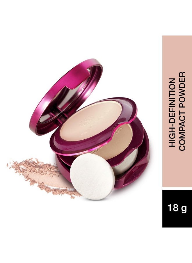 Hd High-Definition Pressed Powder | 2 In 1 Compact Powder | Shimmery Finish & Matte Finish | Crafted For Indian Skin | Oil Control Formula | 18G