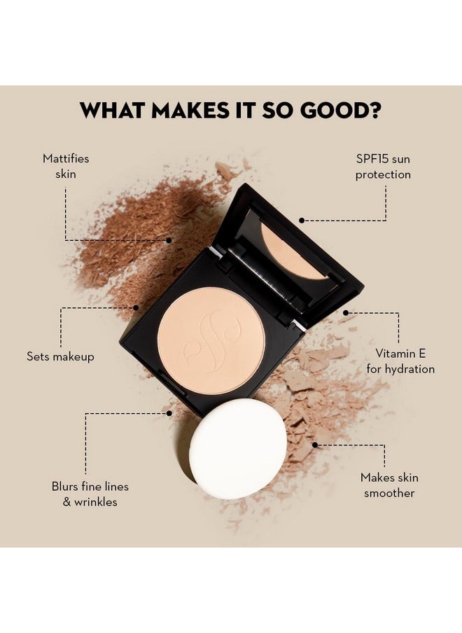 Dream Cover Matte Compact Powder With Spf 15 & Vitamin E | Pressed Setting Powder | Blurs Pores | 6Gm - 10 Latte