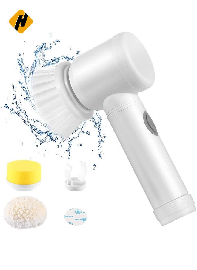 Electric Spin Scrubber Cleaning Tools,Power Spinning Scrub Brush,Grout Brush,Electric Cleaning Brush with 3 Brush Heads,Electric Scrubber Suitable for Bathroom Wall Tiles Floor Bathtub Kitchen.