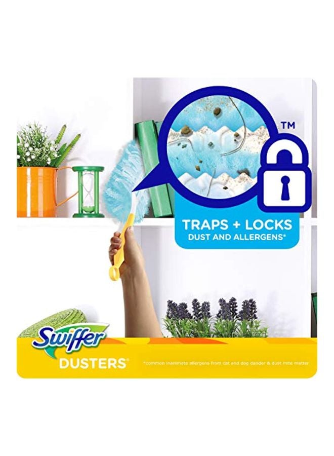18-Piece Disposable Cleaning Dusters Refills Blue 3.6x7.7x9.4inch