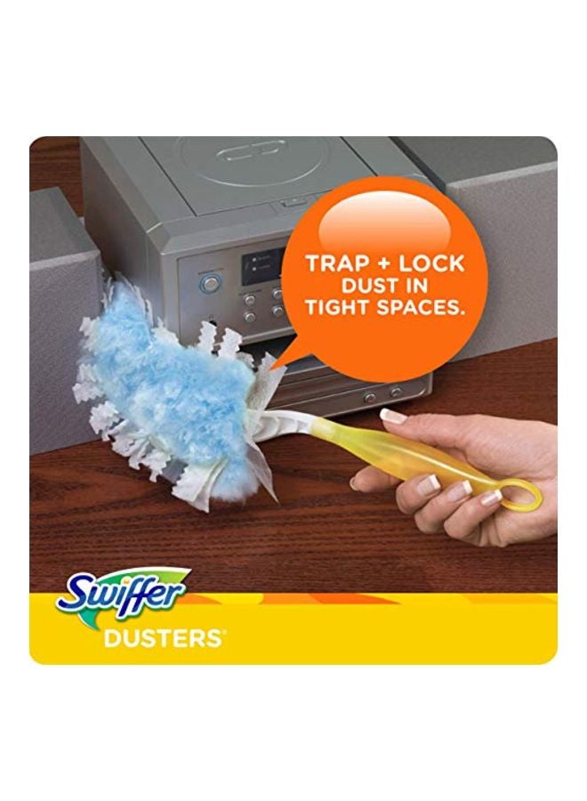 18-Piece Disposable Cleaning Dusters Refills Blue 3.6x7.7x9.4inch