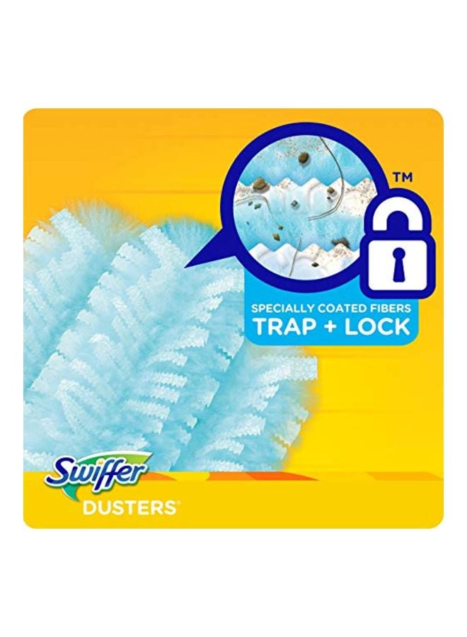 18-Piece Disposable Cleaning Dusters Refills Blue 3.6x7.7x9.4inch