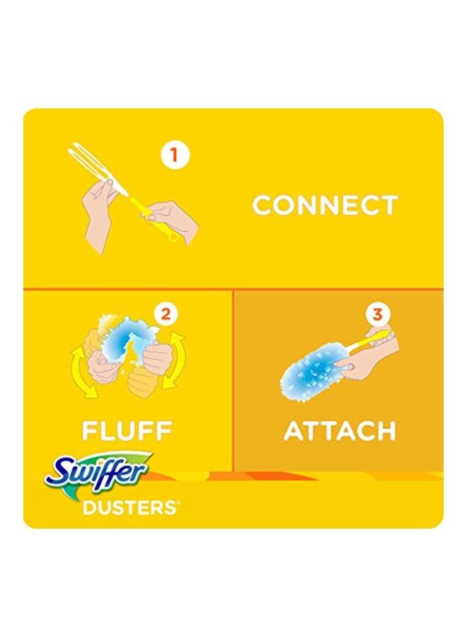 18-Piece Disposable Cleaning Dusters Refills Blue 3.6x7.7x9.4inch