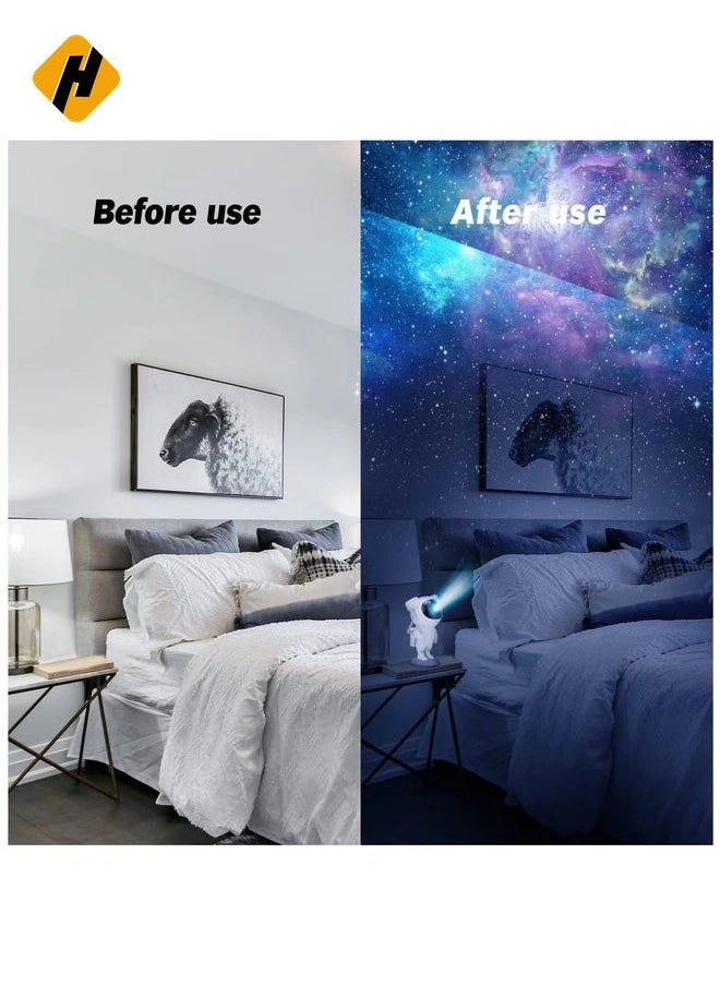 Star Projector Night Lights,Kids Room Decor Aesthetic,Tiktok Nebula Galaxy Projector,Remote Control and 360°Rotation Magnetic Head,Lights for Bedroom,Gaming Room Decor Glossy Finish