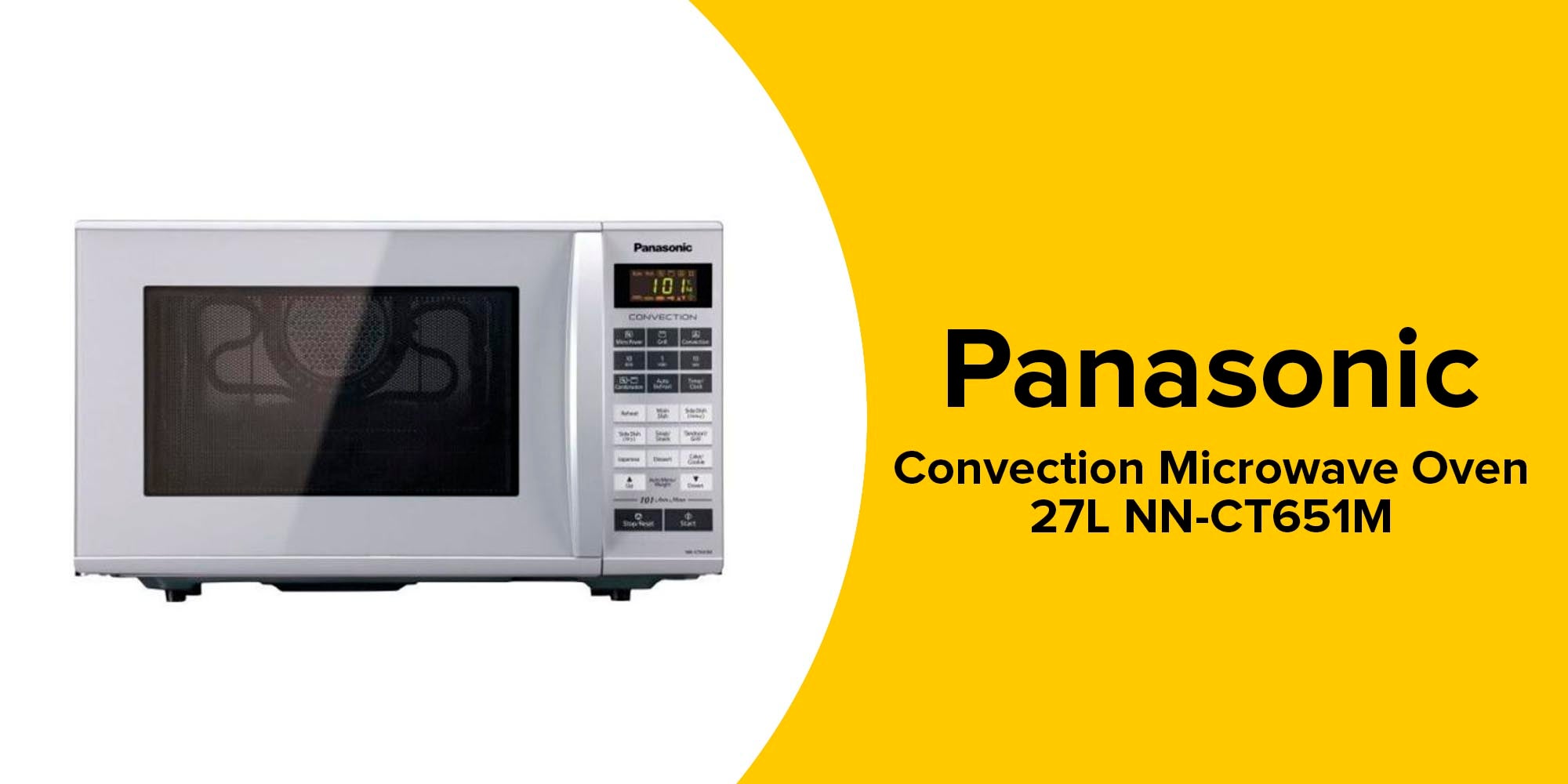 Convection Microwave Oven 27 L 900 W NN-CT651M Silver