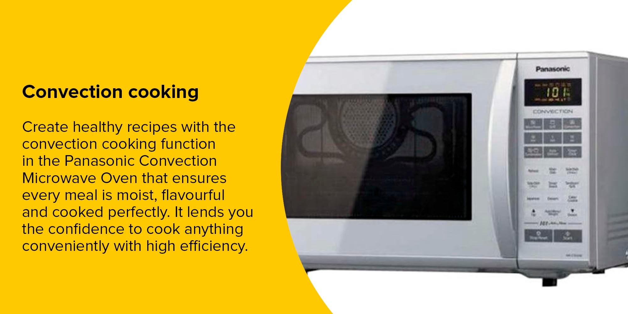 Convection Microwave Oven 27 L 900 W NN-CT651M Silver