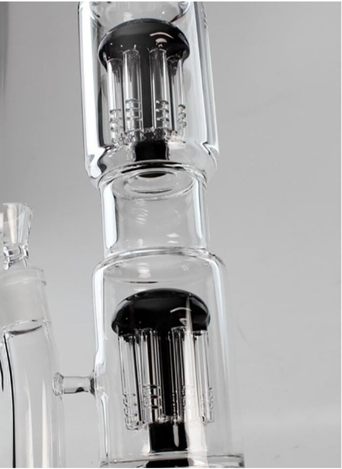 Premium Heat Resistant Glass Oil Lamp Bottle Double Tree Medical Grade High Borosilicate Material for Long lasting Use 18 mm Height 40 cm