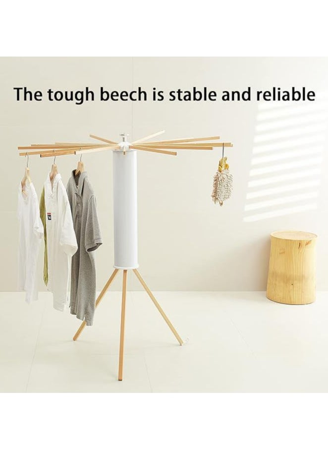 Foldable Clothes Drying Rack, Portable Clothes Drying Hanger, Space Saving Laundry and Drying Stand