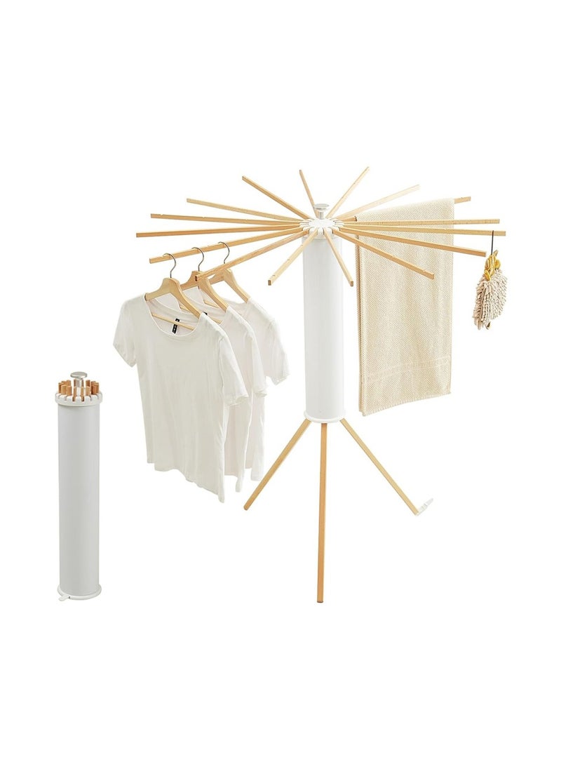 Foldable Clothes Drying Rack, Portable Clothes Drying Hanger, Space Saving Laundry and Drying Stand