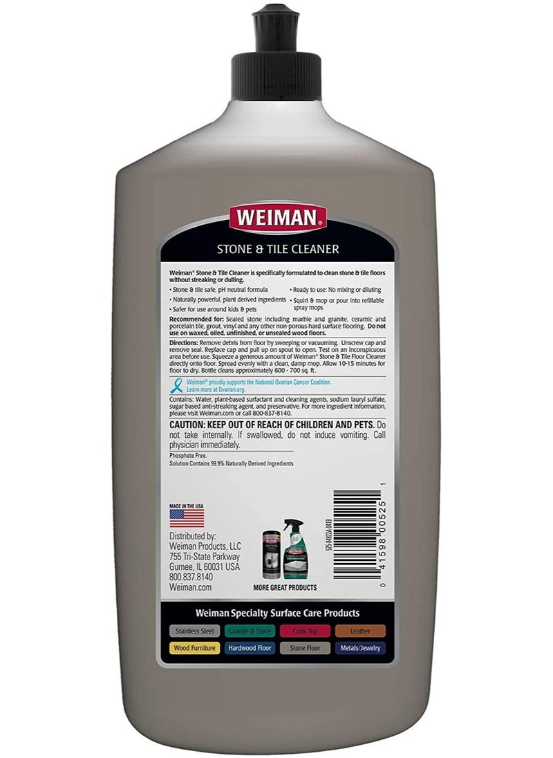 Weiman Stone Tile and Laminate Cleaner 32 Ounce Professional Tile Marble Granite Limestone and More Stone Floor Surface Cleaner