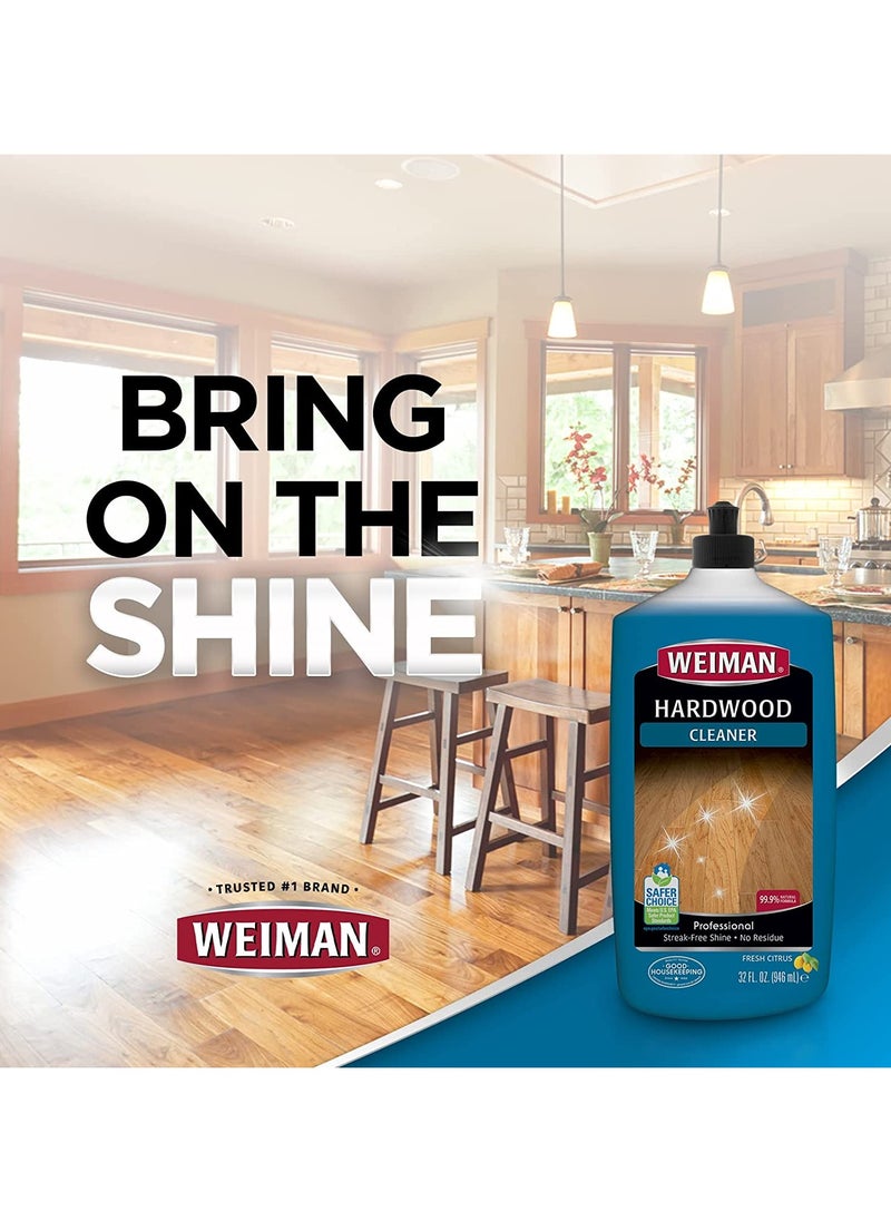 Weiman Hardwood Floor Cleaner 32oz Professional Safe Streak Free