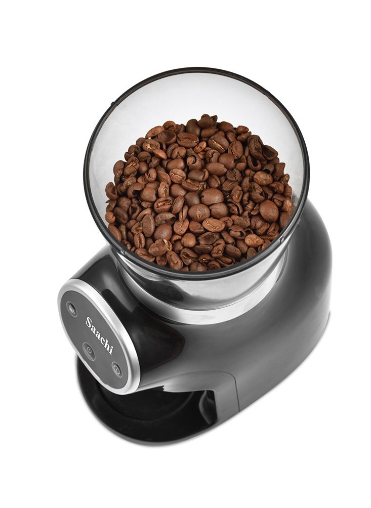 Saachi Coffee Grinder Spices & Herbs with 31 Grind Settings, Energy Saving Mode and Anti-Splash System for Easy Cleaning NL-CG-4966