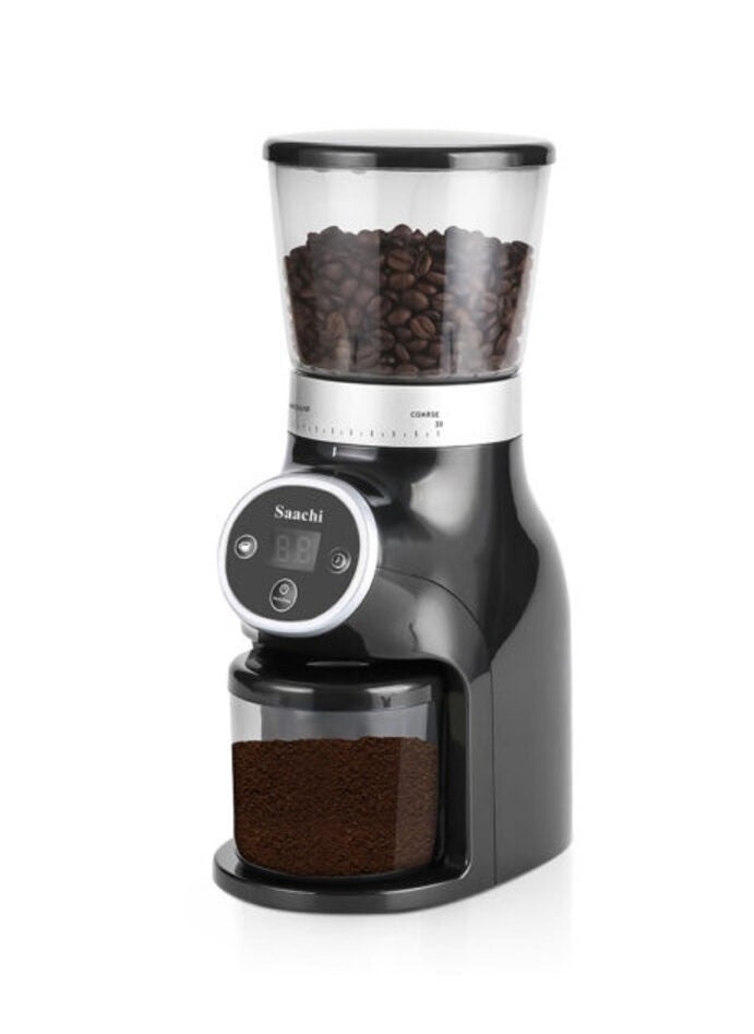 Saachi Coffee Grinder Spices & Herbs with 31 Grind Settings, Energy Saving Mode and Anti-Splash System for Easy Cleaning NL-CG-4966