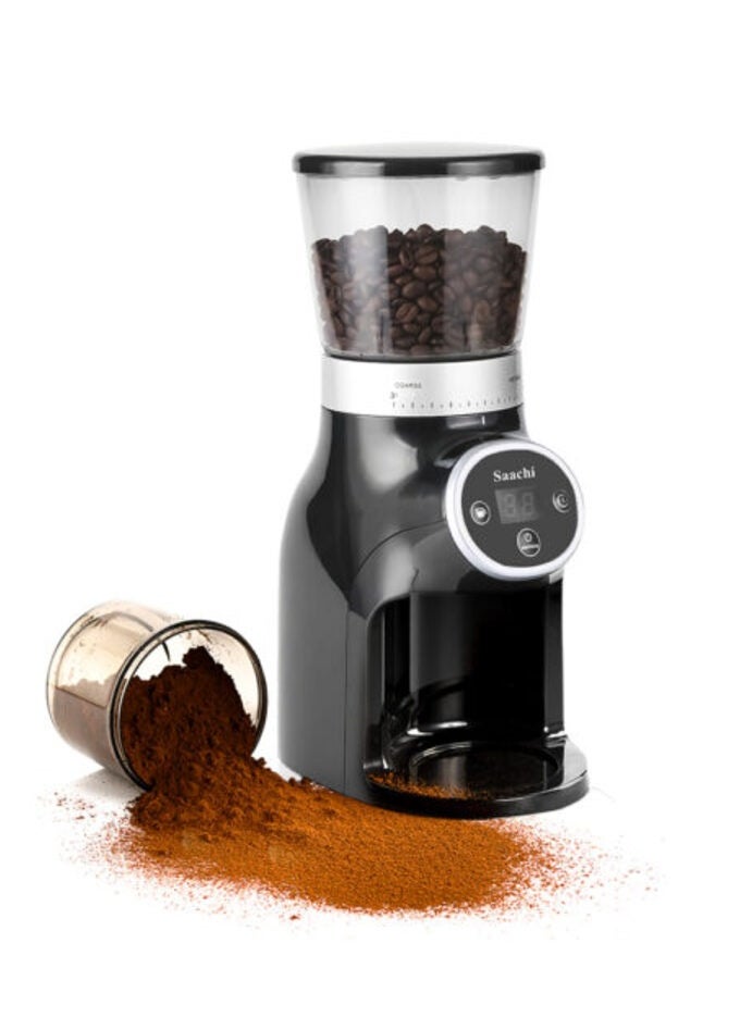 Saachi Coffee Grinder Spices & Herbs with 31 Grind Settings, Energy Saving Mode and Anti-Splash System for Easy Cleaning NL-CG-4966