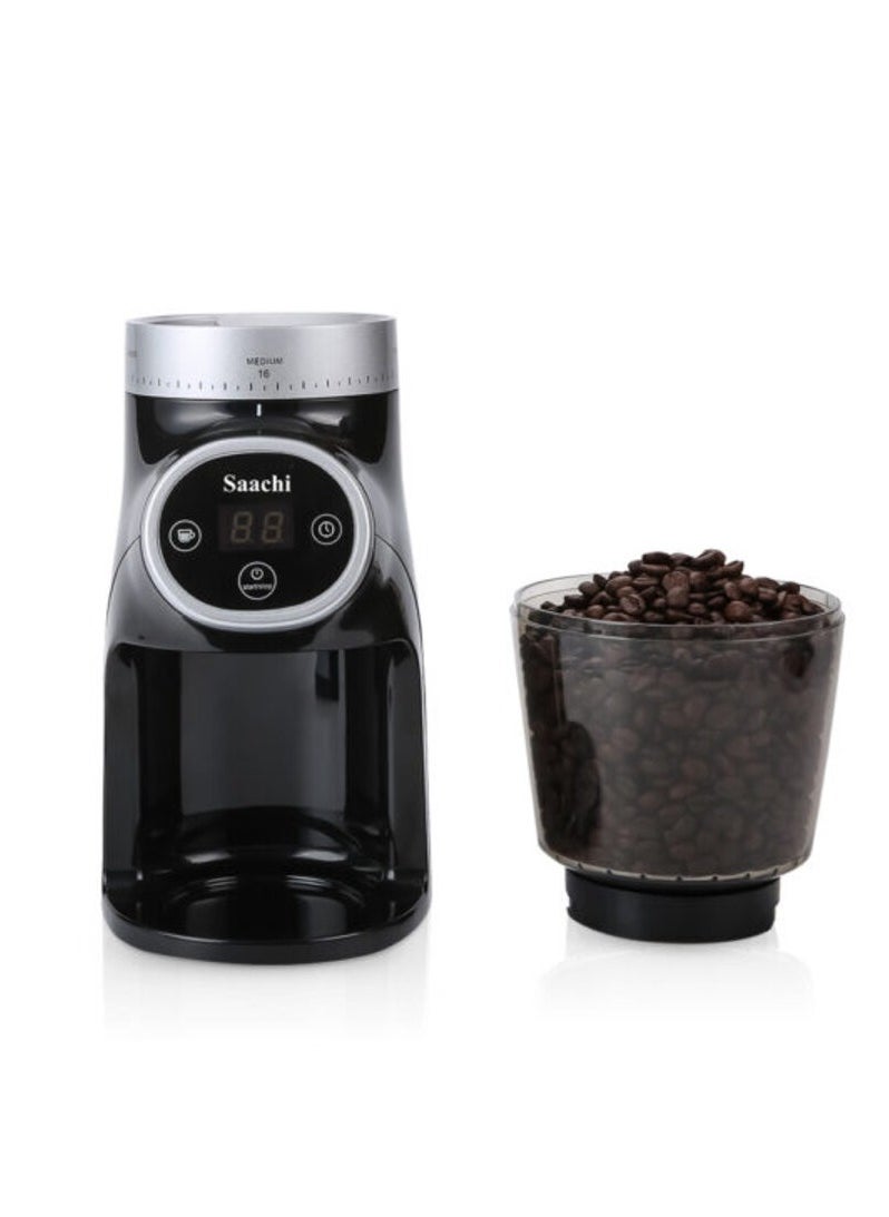 Saachi Coffee Grinder Spices & Herbs with 31 Grind Settings, Energy Saving Mode and Anti-Splash System for Easy Cleaning NL-CG-4966